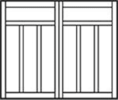 Model 6600 Carriage House Steel Garage Doors - Over the Top Garage Doors Albuquerque, NM