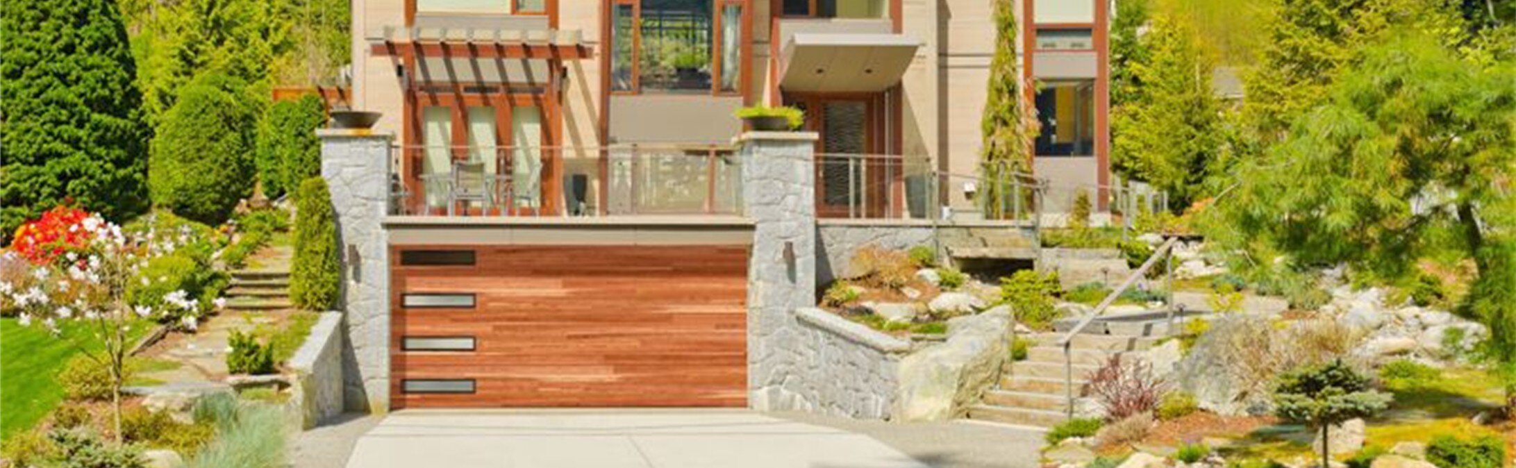 Amarr Northwood Cedar Plank Amarr Garage Doors, Over the Top Garage Doors, Albuquerque