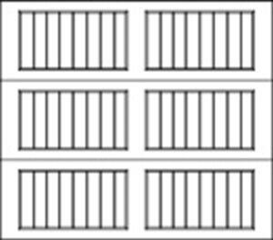 Designer steel 7 ft Ridgefield Panel Designer Steel Garage Doors, Albuquerque Over the Top Doors